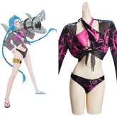 Arcane LoL Jinx Cosplay Costume Swimwear Outfits Halloween Carnival Suit